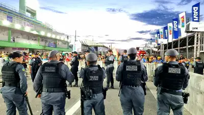 notícia: Forças de segurança do Amapá garantem tranquilidade na apuração dos desfiles das escolas de samba em Macapá 