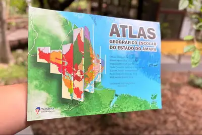 notícia: Governo do Amapá realiza entrega do Atlas Geográfico Escolar no Museu Sacaca, em Macapá
