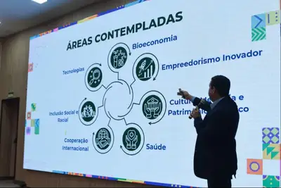 notícia: Governo do Amapá promove workshop para participantes do Programa Centelha 3 e reforça incentivo à inovação.