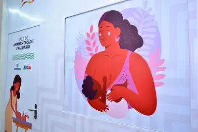 notícia: Governo do Amapá amplia acolhimento no Mês das Mulheres com sala de amamentação e fraldário no Super Fácil