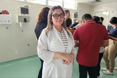 Micheline Scherring, responsável técnica pelo setor de Equipamentos da unidade