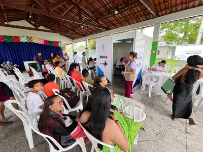 notícia: Ação itinerante garante atendimento de saúde a mulheres no residencial Nelson dos Anjos, em Macapá 