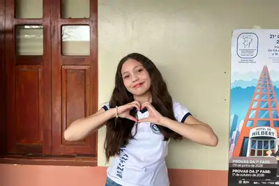 Foto: Divulgação/AA A estudante Jenifer Nogueira Parente do 3º ano do ensino médio