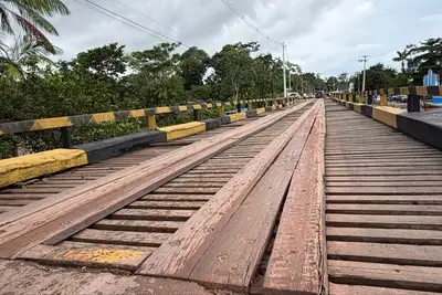 notícia: Governo do Estado inicia construção de nova ponte sobre o rio Anauerapucu, em Santana