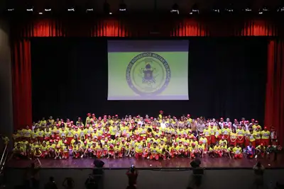 notícia: Com mais de 600 crianças e adolescentes, Governo do Amapá promove aula inaugural do projeto Bombeiro Cidadão 2026