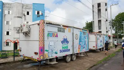 notícia: Governo do Amapá promove mutirão de saúde bucal para moradores do Residencial Nelson dos Anjos