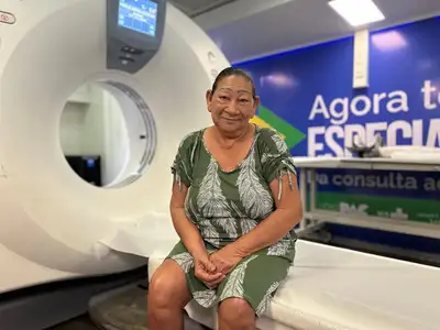 notícia: 'Agora tenho esperança de ficar boa', diz paciente atendida pela Carreta de Exames de Imagem no Amapá