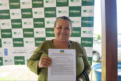 notícia: ‘A ação bateu na porta da minha casa’, diz agricultora da comunidade Manoel Jacinto atendida na Jornada de Atendimento Ambiental, em Porto Grande