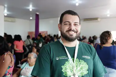Foto: Lidiane Lima/GEA Alan Góes, coordenador local do Projeto Floresta+ Amazônia