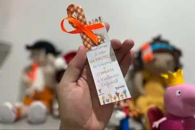 notícia: HCA reforça combate à violência infantil com ação de conscientização e orientação às famílias na unidade