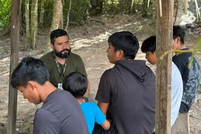 notícia: No mês da saúde mental, Governo do Amapá leva atendimento psicológico a aldeia indígena durante ação de saúde