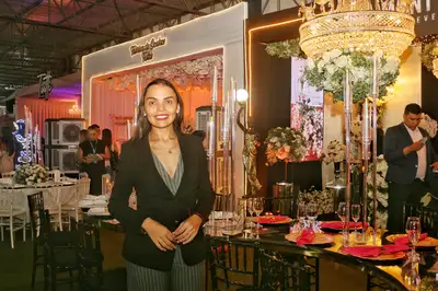 Foto: Aog Rocha/GEA Secretária de Estado do Turismo, Syntia Lamarão, prestigia a Expo Festa 2026, evento que fortalece o empreendedorismo, valoriza talentos locais e impulsiona o turismo de negócios no Amapá.