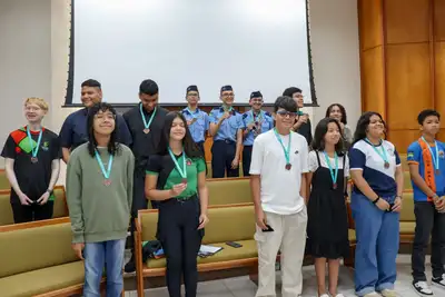 notícia: Estudantes da rede estadual recebem prêmios pelo desempenho na 20ª Olimpíada Brasileira de Matemática