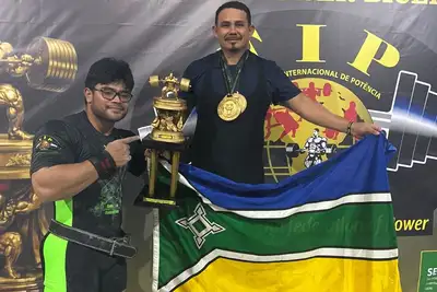 notícia: Com apoio do Governo do Amapá, atleta amapaense conquista recorde brasileiro e títulos nacionais