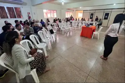 notícia: Capacitação fortalece atendimento em saúde mental para profissionais do CAPS de Mazagão