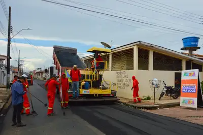 notícia: ​Governo do Amapá inicia nova frente de pavimentação no bairro Perpétuo Socorro, em Macapá