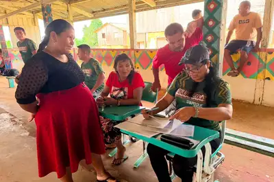 notícia: Governo do Amapá acompanha execução da ATER Indígena em aldeias do Oiapoque