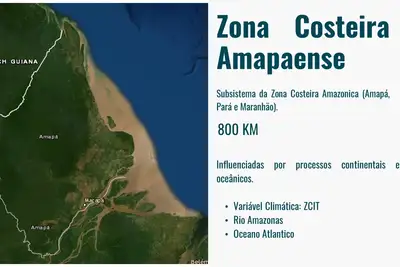 Foto: Divulgação / Iepa Mapa costeiro amapaense