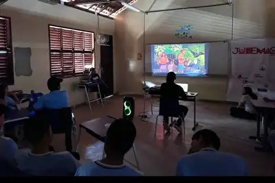 notícia: Com apoio do Governo do Amapá, alunos de escolas da rede estadual recebem mostra de vídeos e trabalhos audiovisuais, em Macapá e Santana