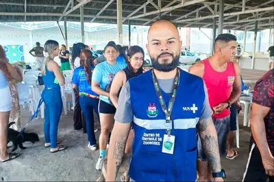 Foto: Adriano Monteiro/GEA Veterinário da SMVS, João Victor.