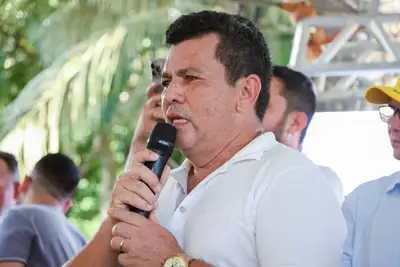 Foto: Ruan Alves/GEA Presidente de Associação de Moradores do Igarapé do Fortaleza, Evandro Gomes