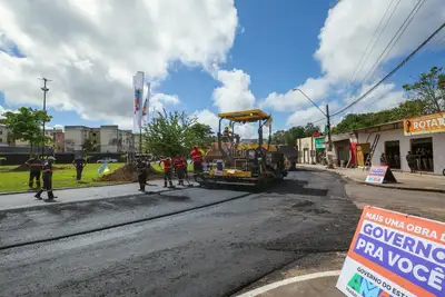 Foto: Ruan Alves/GEA Cronograma prevê a pavimentação de mais de 5 quilômetros de vias