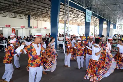 notícia: Estudantes de Itaubal levam tradição do Marabaixo à 4ª edição da Expo Favela Innovation Amapá