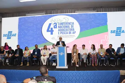 notícia: 4ª Conferência Estadual de Pesca e Aquicultura reúne representantes dos 16 municípios do Amapá e fortalece participação do setor.