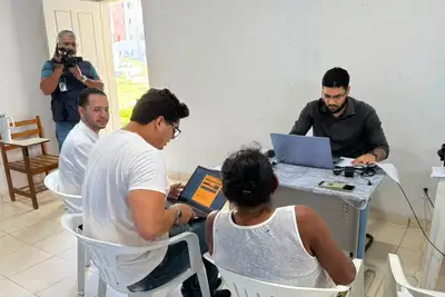 notícia: Moradores do Conjunto Habitacional São José participam de mutirão de audiências realizado pelo Procon Amapá