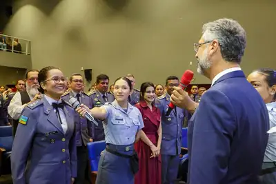 Posse da tenente-coronel Sara Farias Souza como a primeira mulher a comandar a Academia Militar no Amapá