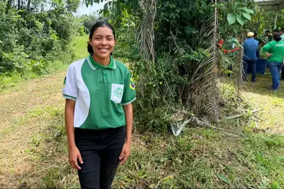 A estudante da Escola Família Agrícola do Pacuí, Daniela Silva