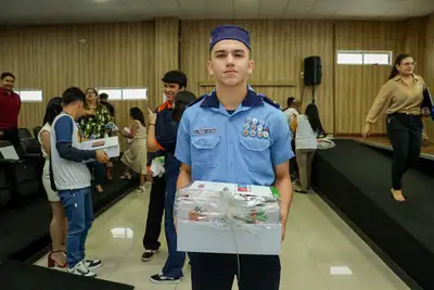A terceira colocação ficou para o estudante Pedro Victor