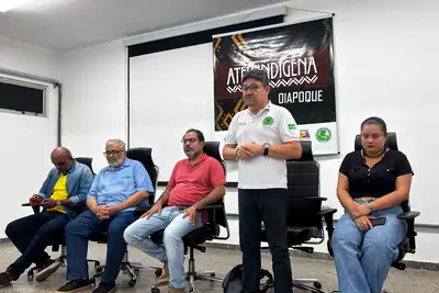 O diretor-presidente do Rurap, Kelson Vaz, realizou a abertura do curso de capacitação para extensionistas, destacando a importância da qualificação das equipes para ampliar a assistência técnica