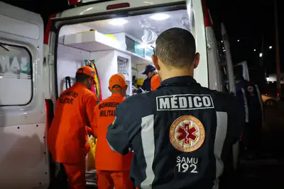 notícia: "Ainda bem que eles estavam aqui para dar esse apoio para a gente", diz integrante da Fúria Junina