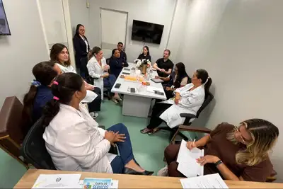 notícia: *Hospital da Criança e do Adolescente recebe visita técnica de profissionais do Hospital do Coração (Hcor)*