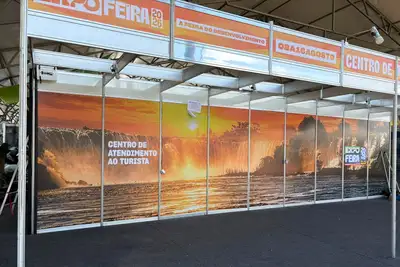 notícia: Centro de Atendimento ao Turista reúne agentes de viagens e guias credenciados para orientar visitantes na Expofeira 2026