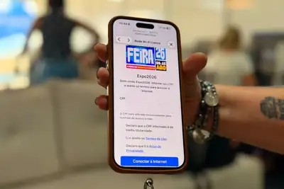 notícia: Expofeira 2026 oferece internet gratuita e prepara rede para até 50 mil acessos simultâneos