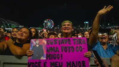 notícia: Professora atravessa o rio Amazonas para viver a experiência de ver Gusttavo Lima na Expofeira 2026