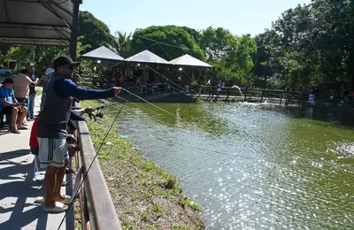notícia: Troque e Pesque reúne famílias e amantes da pesca em domingo de lazer na Expofeira 2026