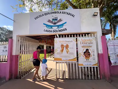 notícia: Governo do Amapá leva serviços de saúde e orientações sobre amamentação à comunidade Lagoa dos Índios