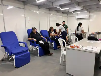 notícia: Expofeira 2026: Sesa registra 10 atendimentos na sexta- feria, 14 