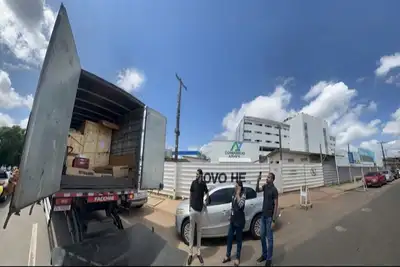 notícia: Novo Hospital de Emergência começa a receber equipamentos modernos para esterilização de instrumentos cirúrgicos