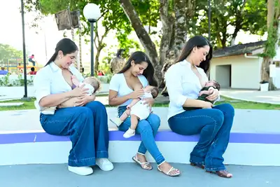 notícia: Agosto Dourado encerra programação com encontro de mães em Macapá