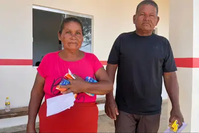 notícia: 'Poder ser atendido aqui facilita bastante': diz morador da aldeia Kumarumã durante ação de saúde do Governo do Amapá