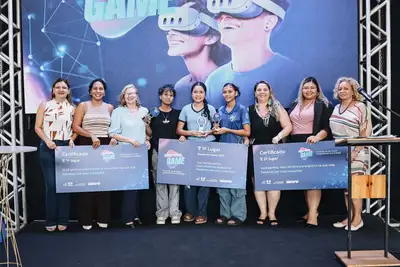 notícia: Com apoio do Governo do Estado, Escola Estadual Santa Inês conquista 1º lugar no Equatorial Game 2026 no Amapá