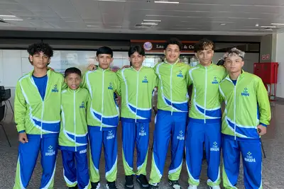 notícia: Delegação do Amapá embarca para a disputa dos Jogos Escolares Brasileiros 2026, em Brasília