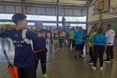 notícia: 'Podemos ser nós mesmos', diz aluna da Escola Estadual Lima Neto durante Festival Paralímpico Loterias Caixa