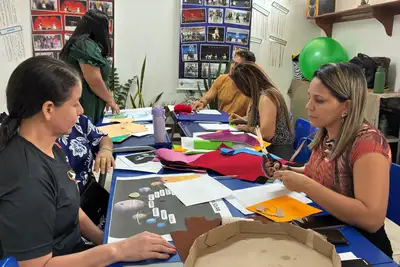 notícia: Centro de Apoio à Pessoa com Deficiência Visual promove oficinas em acessibilidade para a população