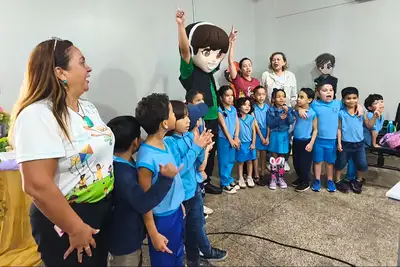 notícia: ‘Eu aprendi que trote é crime’, diz estudante ao visitar o projeto Alôzinho do Governo do Amapá