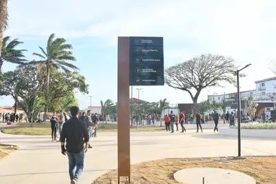 notícia: 'Era um espaço sem uso que ganhou vida e virou nosso novo cartão-postal', comemora moradora Kelly Bacelar na entrega do Parque Tecnológico